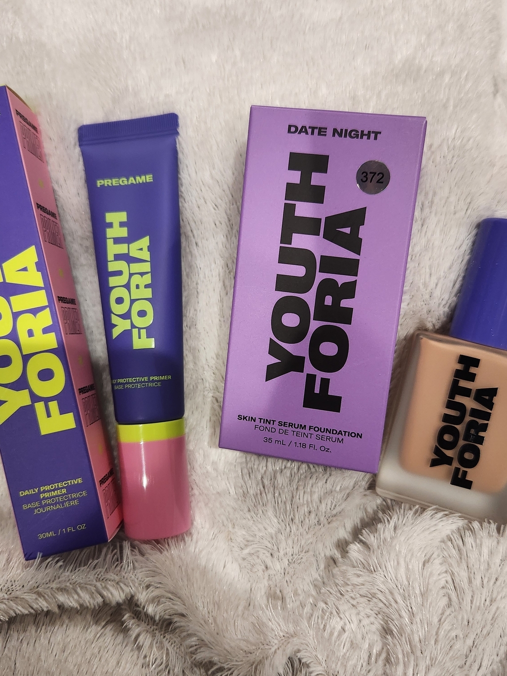 YF NIB Duo Date Night Skin Tint Serum Foundation & Pregame Primer